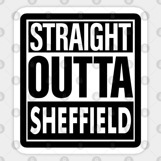 Sheffield Name Straight Outta Sheffield Sticker by ThanhNga